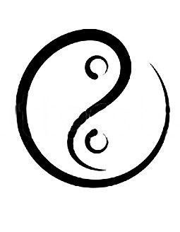 Non Generic Tattoos, Unique Yin Yang Tattoo, Yoga Symbols And Meanings, Simple Symbol Tattoo, Feminine Symbol Tattoo, Astronomy Tattoo Ideas, Ying Yang Tattoo Designs, Meditating Tattoo, Round Tattoo Design