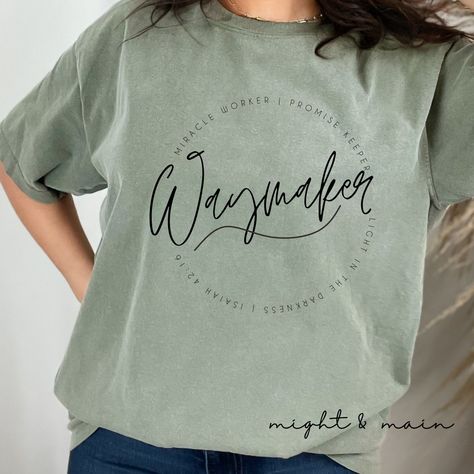 Waymaker Shirt, Waymaker Miracle Worker, Miracle Worker Promise Keeper, Promise Keeper, Beautiful Bible Verses, Jesus Shirt, Christian T Shirt, Comfort Colors Shirt, Christian Shirt