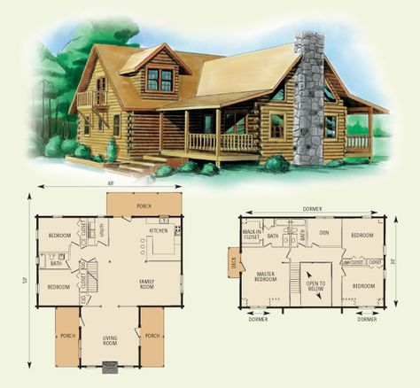 Log Homes, Small Cabins, Log Cabin Floor Plans, Cabin Floor, Cabin Floor Plans, Log Home, Cabins In The Woods, In The Woods, Log Cabin