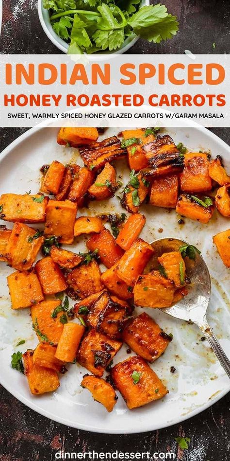 Indian Carrot Recipes, Budget Friendly Dinner Recipes, Indian Vegetable Recipes, Carrots Side Dish, Spiced Honey, Indian Side Dishes, Spiced Vegetables, Honey Roasted Carrots, Spiced Carrots