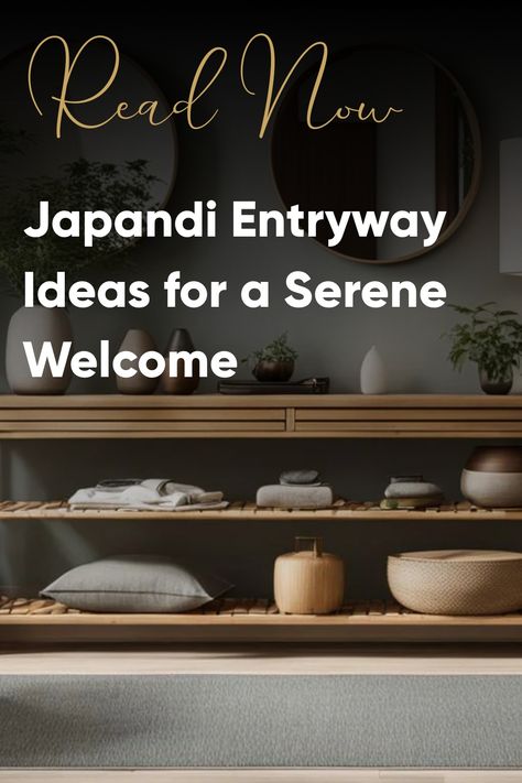 Discover chic Japandi entryway ideas to merge Scandinavian function with Japanese minimalism for a peaceful and inviting home entrance. Entryway Ideas Japandi, Japandi Entryway Ideas, Japanese Entryway Ideas, Japandi Entrance, Japandi Foyer, Japanese House Entrance, Scandinavian Entrance, Japandi Entryway, Japanese Entryway