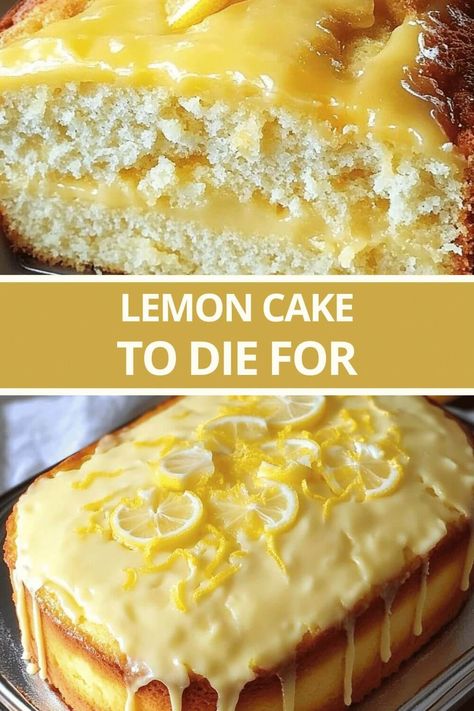 Lemon Swirl Cake, Lemon Sprite Cake, A Lemon Cake To Die For, Lemon Cake To Die For Recipe, Lemon Cake Filling Recipe, Lemon Slice Recipe, Lemon Cakes Recipes, Lemon Cake To Die For, Celebration Of Life Cake Ideas