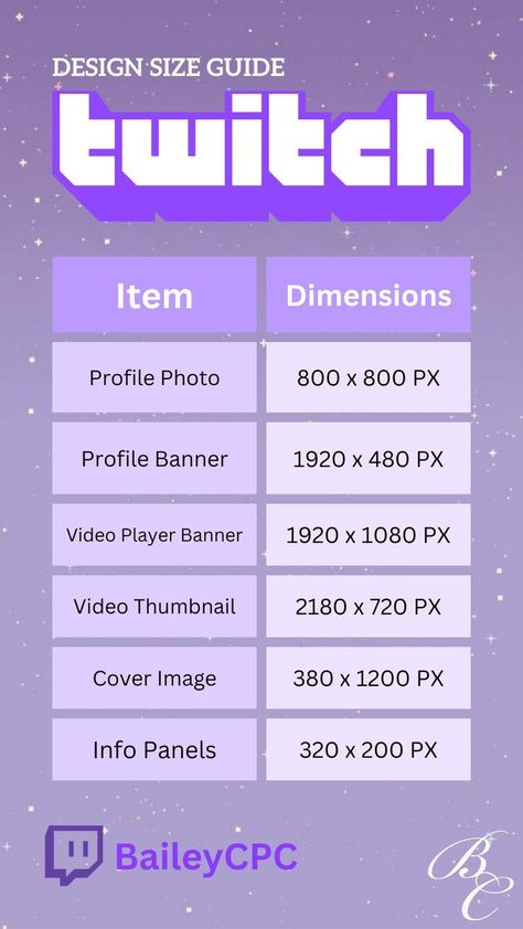 Twitch Livestream Designs, V Tuber Template, Twitch Size Guide, Canva Twitch Overlay, Beginner Streaming Setup, Twitch Scene Ideas, Art Stream Setup, Twitch Info Panels, Cute Streamer Ideas