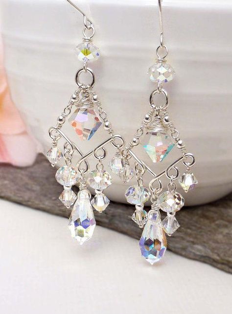 Bridal earrings chandelier