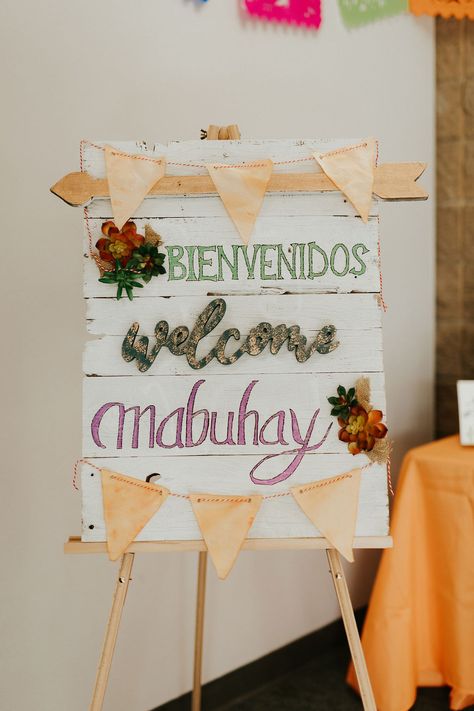 Filipino Wedding Traditions Ideas, Fiesta Filipino Theme Party, Mexican And Filipino Wedding, Filipino Mexican Wedding, Mexican Filipino Wedding, Filipino Wedding Decor, Filipino Wedding Reception, Mexipino Wedding, Filipino Themed Wedding