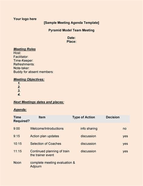 Template For Meeting Agenda And Minutes 18 best Meeting Minutes Templates images on Pinterest Role models from www.pinterest.comMeetings can be a valuable tool for organizations to discuss i...  #Meeting #Minutes Evs Worksheet, Time Template, Team Meeting Agenda, Business Agenda, Meeting Template, Effective Meetings, Meeting Minutes, Meeting Agenda Template, Blank Templates