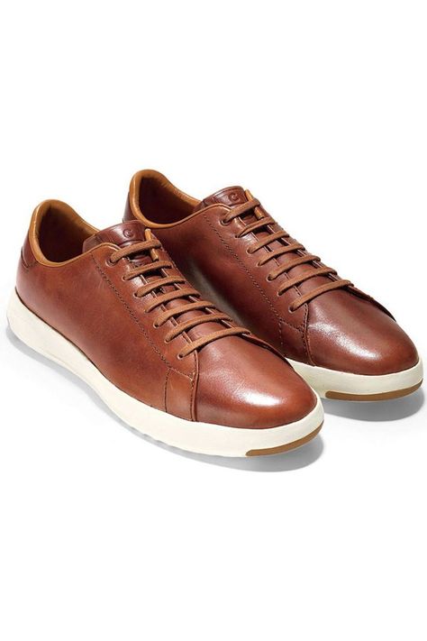 Cole Haan Grandpro Tennis Sneaker | Urban Outfitters Leather Tennis Shoes, Pro Tennis, Timberland Style, Fashionable Snow Boots, Tennis Sneakers, Mens Trendy Outfits, Lit Shoes, Cole Haan Men, Desert Boots