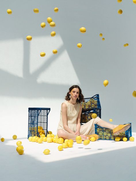 Lemons | English | Metal Magazine Creative Photoshoot Backdrops, Photoshoot Set Design, Set Design Photography, Fashion Fotografie, Consumer Culture, Concept Photography, Creative Photoshoot Ideas, Metal Magazine, Studio Photoshoot