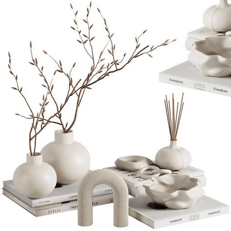 Decorative Set29 White Interiors, Decorative Set, Cute Home Decor, Decor Trends, White Interior, Design Sketch, Wabi Sabi, Trending Decor, 3ds Max