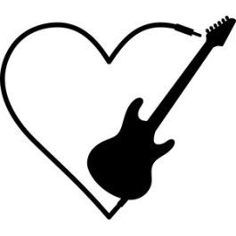 guitar heart Guitar Black And White, Heart Drawing, Guitar Design, Rock Painting, New Ideas, Paper Crafts Diy, Crafts Diy, Painted Rocks, Electric Guitar