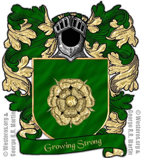 House Tyrell of Highgarden House Tyrell, Knight Of Flowers, Game Of Thrones Sigils, Growing Strong, Dark Wings, Game Of Thrones Fans, Alternate History, Golden Rose, Game Of Thrones Art