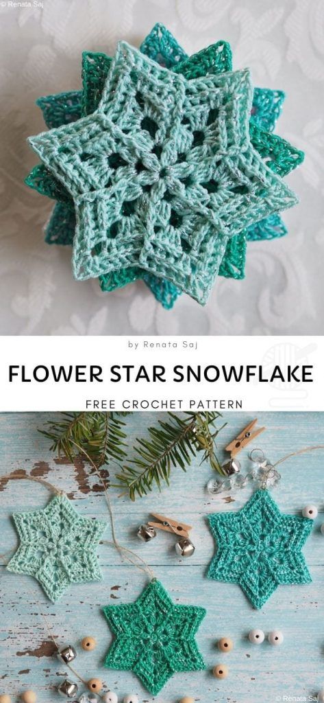 Crocheted Christmas Decorations, Crochet Winter Decor, Christmas Crochet Decorations, Christmas Decorations Crochet, Snowflakes Crochet, Xmas Crochet, Crochet Decorations, Crochet Holiday, Chirstmas Decor