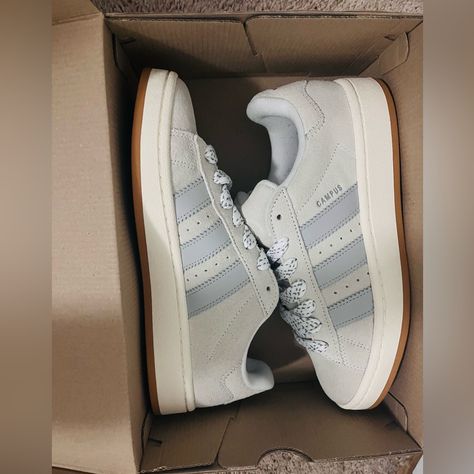 Adidas Campus 00s. Women’s Size 8.5. Color White/Gray/Off White. Brand New, Never Worn. Adidas Campus Gray, Off White Brand, Adidas Campus 00s, Hype Shoes, Adidas Campus, Girly Shoes, Adidas White, Cloud White, Outfits For School