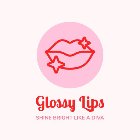 Lip Tint Logo Ideas, How To Lip Gloss, Liptint Logo Design Ideas Aesthetic, Lip Gloss Logo, Lip Gloss Logo Design Ideas, Logo Lips, Lip Gloss Business Ideas Logo, Lipgloss Logo Design Ideas, Cosmetic Logo Design