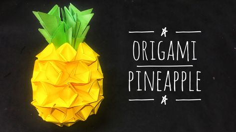 Paper Pineapple, Paper Fruit, How To Make Origami, Box Art, Pineapple, Origami, The Creator, Make It Yourself, Fruit