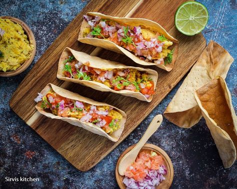 Leela sirvi’s Instagram profile post: “Dal Roti Tacos. 😊 . This is an accidental dish. Yes they are Tacos, but we started with something else and ended with tasty Tacos. So here…” Pictures Of Tacos, Roti Tacos, Tacos Photography, Taco Photography, Street Tacos Photography, Volcano Taco Taco Bell, Something Else, Tacos, Instagram Profile