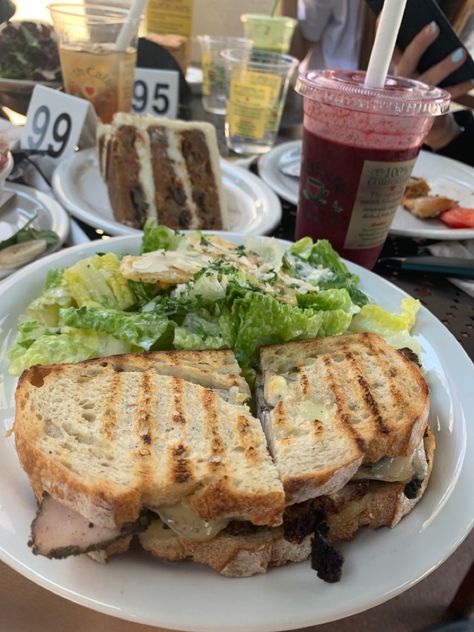 Turkey sandwich in Urthcaffe Turkey Sandwich Aesthetic, Urth Caffe, Weight Gain Journey, Turkey Sandwich, Turkey Sandwiches, Drink Specials, Food Inspo, Cheese Sandwiches, Breakfast Sandwich