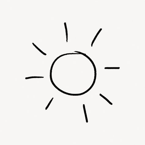 Doodle Sun, Sun Sketch, Sun Doodle, Doodle Collage, Sun Outline, Sun Vector, Sun Illustration, Sun Tattoo, Clipart Black And White