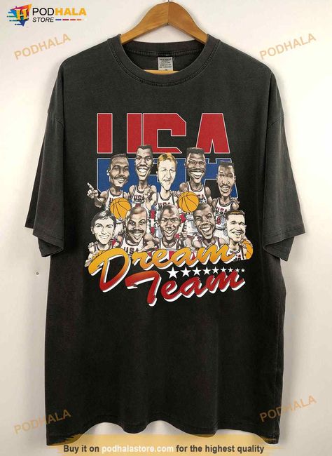 Vintage 1992 USA Dream Team NBA Basketball Shirt Check more at https://podhalastore.com/product/vintage-1992-usa-dream-team-nba-basketball-shirt/ Usa Dream Team, Usa Dream, Discover Your Style, Basketball Shirts, Team Shirt, Concert Shirts, Team Shirts, Tour Shirt, Nba Basketball