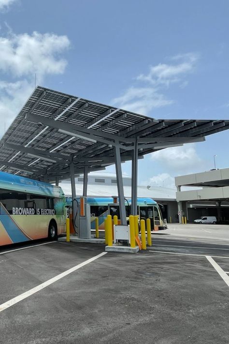 Bus Station Aesthetic, Solar Structure, Solar Canopy, Industrial Concept, Electric Bus, Solar Car, Ev Charging Stations, Ev Charging, Money Save