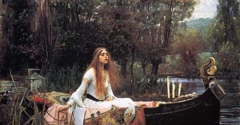 Famous Romanticism Paintings Waterhouse Paintings, John Waterhouse, Lady Of Shalott, Pre Raphaelite Paintings, James Abbott Mcneill Whistler, The Lady Of Shalott, Pre Raphaelite Brotherhood, World Famous Paintings, Roi Arthur