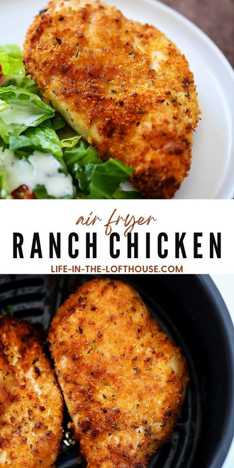 Air Fryer Ranch Chicken, Air Fryer Recipes Chicken Breast, Zesty Ranch, New Air Fryer Recipes, Air Fried Food, Air Fryer Oven Recipes, Air Fryer Recipes Chicken, Air Fryer Dinner Recipes, Air Fryer Healthy