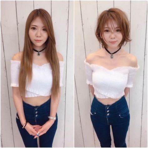 Long Hair Cut Short, Mommy Outfits, Dyed Hair Inspiration, Japanese Hairstyle, Haircuts For Medium Hair, Girl Short Hair, Hair Reference, Baddie Hairstyles, Wig Styles