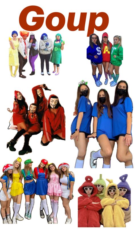 Group Teacher Costume Ideas, Character Day Spirit Week, 4 Person Halloween Costumes, Fun Halloween Outfits, Teacher Costumes, Bff Halloween Costumes, Trio Halloween Costumes, Dreamworks Movies, Group Ideas