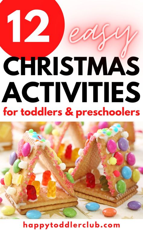 Fun Toddler Christmas Activities, Christmas Food For Preschoolers, Christmas Craft Activities For Preschool, Easy Christmas Activities For Preschool, Preschool Christmas Party Ideas Activities, Christmas Cooking Preschool, Christmas Week Activities For Kids, Christmas Party Activities For Toddlers, Christmas Game Toddler