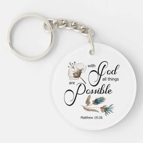 Bible verse on your key-chain. Christian Key Chains, Bible Verse Keychain, Christian Gift Shop, Christian Keychain, ميدالية مفاتيح, Keychain Designs, Round Keychain, New Bible, Ayat Alkitab