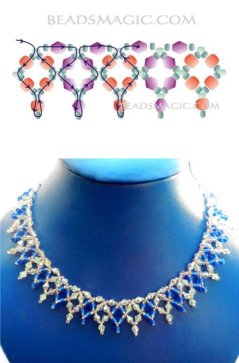 Light Necklace, Beaded Necklace Patterns, Sky Light, Beaded Jewelry Tutorials, Necklace Patterns, Beaded Jewelry Patterns, A Necklace, How To Make Necklaces, Diy Schmuck