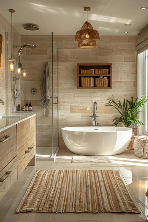 19 Trendy Bathroom Tile Ideas That WOW Bathroom Ideas Nordic Style, Unique Powder Rooms, Nordic Bathroom, Trendy Bathroom Tiles, Bathroom Redesign, Chic Bathrooms, Bathroom Inspo, Bath Room, House Remodel