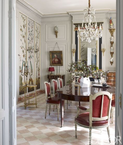 French Dining Room Decor, Rustic Chic Design, French Country Interiors, Country Style Interiors, Farmhouse Dining Rooms Decor, Dining Room French, French Country Design, Country Interior, Country Style House Plans