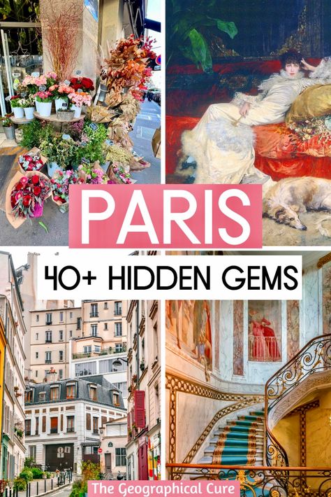 Looking for some unusual things to do in Paris? Here’s my guide to discovering 40+ hidden gems and secrets spots in Paris. There are so many amazing things to see and do in Paris. It's impossible to see everything. That means there are plenty of off the beaten path destinations in Paris where you can escape the crowds. Unique Things To Do In Paris | Paris Hidden Gems | Secret Paris | Underrated Places In Paris | Pretty Places In Paris | Offbeat Paris Destinations | What To Do In Paris Paris Destinations, Hidden Gems In Paris, Paris Hidden Gems, Secret Paris, What To Do In Paris, Spots In Paris, Places In Paris, Paris Things To Do, French Stuff