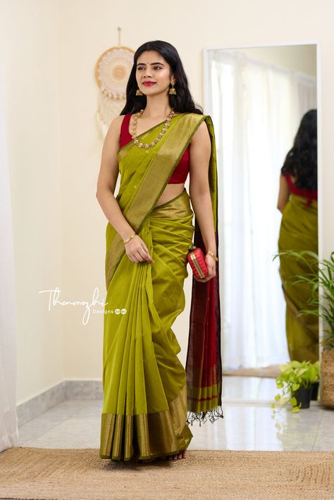 Cotton Saree Blouse Designs, Simple Saree Designs, Saree Wearing Styles, New Saree Designs, Fashionable Saree Blouse Designs, Traditional Blouse Designs, Cotton Saree Designs, Fancy Sarees Party Wear, Simple Sarees