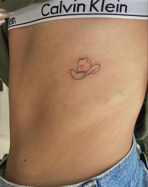 Minimal Country Tattoo, Cow Small Tattoo, Red And Black Small Tattoo, Cowboy Minimalist Tattoo, Montana Tattoo Ideas Simple, Small Tennessee Tattoo, Heart Like A Truck Tattoo, Cowboy Patchwork Tattoo, Minimalist Cowboy Hat Tattoo