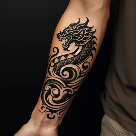 Dragon Tattoo On Forearm Men, ငှက် Tattoo, Dragon Tattoo Inner Arm, Mandala Dragon Tattoo, Dragon Tattoo Wrapped Around Forearm, Dragon Tattoo For Men Forearm, Dragon Arm Tattoo For Men, Arm Dragon Tattoo, Dragon Tattoo Upper Arm