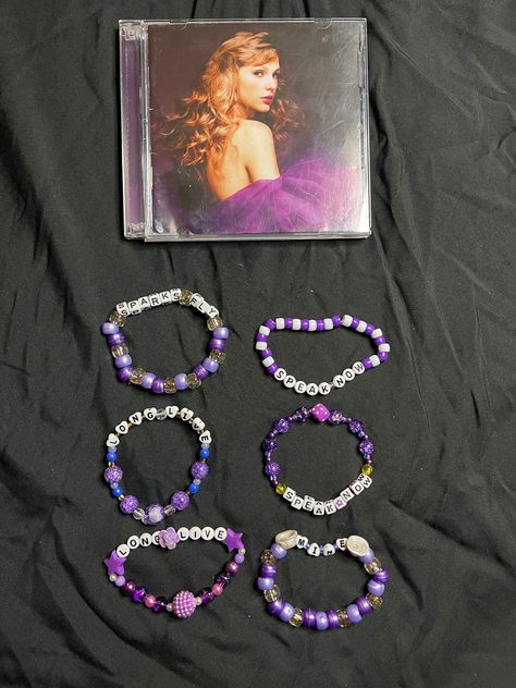 Mystery 5-pk SPEAK NOW  inspired friendship bracelets. Riverdale Bracelets, Taylor Swift Friendship Bracelet Speak Now, Bracelets Ideas Taylor Swift, Ts Friendship Bracelets, Taylor Swift Bracelets Ideas, Speak Now Bracelet, Taylor Swift Bracelet Ideas, Friendship Bracelets Taylor Swift, Swiftie Bracelets