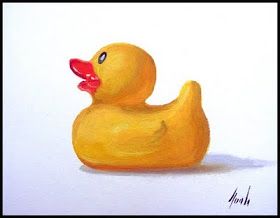 Yellow Duck Painting, Rubber Duck Watercolor, Rubber Duck Painting Acrylic, Yellow Duck Drawing, Quarter Tattoo, Rubber Duck Painting, Rubber Duck Art, Rubber Duck Drawing, Duck Painting