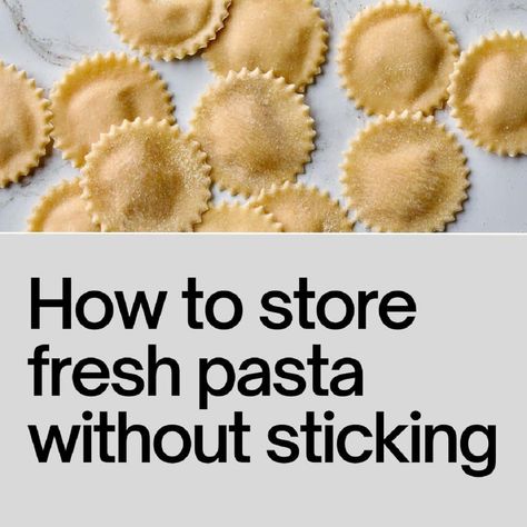 How To Store Fresh Pasta Without Sticking How To Store Fresh Pasta, Cheese And Broccoli Pasta, Broccoli Pasta Bake, Frozen Pasta, Quick Pasta Recipes, Homemade Ravioli, Homemade Gnocchi, Tomato Pasta Sauce, Broccoli Pasta