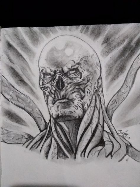 Vecna - Stranger Things Vecna Stranger Things Art, Stranger Things Monster Drawing, Vecna Stranger Things Drawing, Stranger Things Zeichnung, Desenho Stranger Things, Stranger Things Drawings Pencil, Vecna Drawing, Horror Table, Stranger Things Drawings Ideas