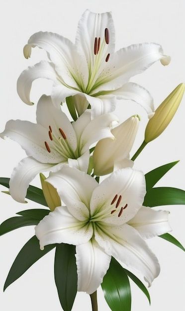 White Lilies Painting, White Lily Flower Aesthetic, Lili Flowers, Green Lilies, Lillies Flowers, White Jasmine Flower, Lilium Flower, Lilies Photography, Lovely Paintings