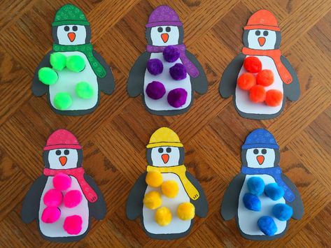 Penguin Crafts Preschool, Penguin Preschool, Arctic Animals Activities, Arctic Animals Preschool, Arctic Animals Crafts, Winter Animal Crafts, Penguin Activities, Toddler Themes, Winter Activities Preschool