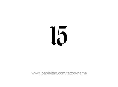 15 Tattoo Number Fonts, 15 Number Tattoo, Number 15 Tattoo Ideas, 15 Number Design, 15 Tattoo Number, Tattoo Numero, Number Tattoo Fonts, 15 Number, Top Free Fonts