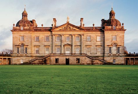 HALL IN THE FAMILY The west front of Houghton Hall, in Norfolk, England; the 106-room house was begun in 1722. Houghton Hall, English Houses, British Castles, English Architecture, English Manor Houses, Norfolk England, English Castles, Opulent Interiors, Georgian Architecture