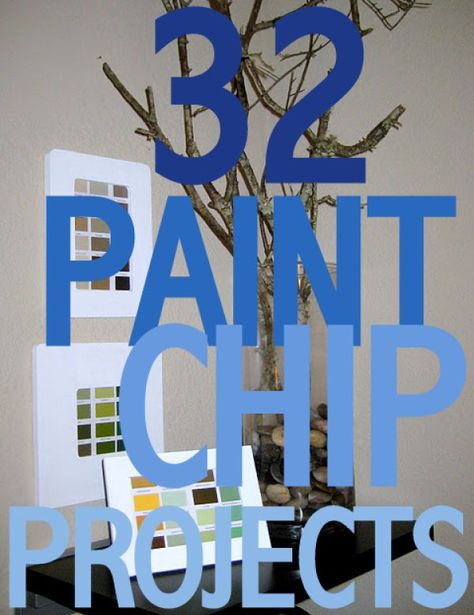 paint-chips Chip Ideas, Paint Chip Crafts, Do It Yourself Decoration, Carton Diy, Paint Chip Art, Chip Art, Crafting Techniques, Paint Sample, Paint Chip