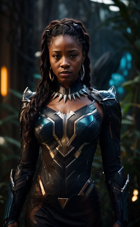 Black Panther Women, Black Panther Suit, Female Black Panther, Panther Character, Black Panther Character, Marvel Wallpapers, Film Making, Female Hero, Dark Skin Women