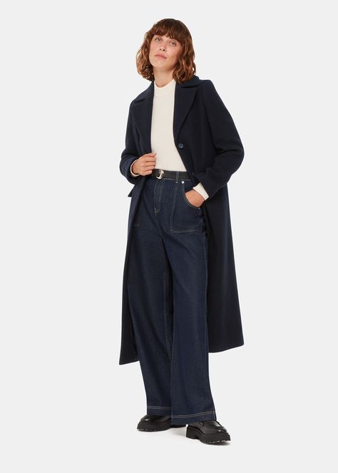 Women's Coats, Longline Coat, Swimwear Dress, Black Trousers, Wool Blend Coat, Workwear Dress, Suit Shop, Women's Coats & Jackets, Shop Swimwear