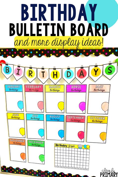 Birthday Chart Printable Free, School Birthday Wall Ideas, Easy Birthday Charts For Classroom, Birthday Wall Ideas For Classroom Free Printables, Infant Birthday Board Ideas, Our Birthdays Classroom, Birthday Charts For School, Birthday Chart Ideas, Birthday Calendar Classroom