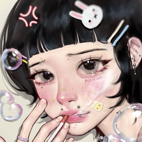 Bubble Art Style, Jelly Art, Comic Style Art, Swag Art, Bubble Art, Beauty Art Drawings, Pretty Drawings, Cute Doodles Drawings, Cute Art Styles